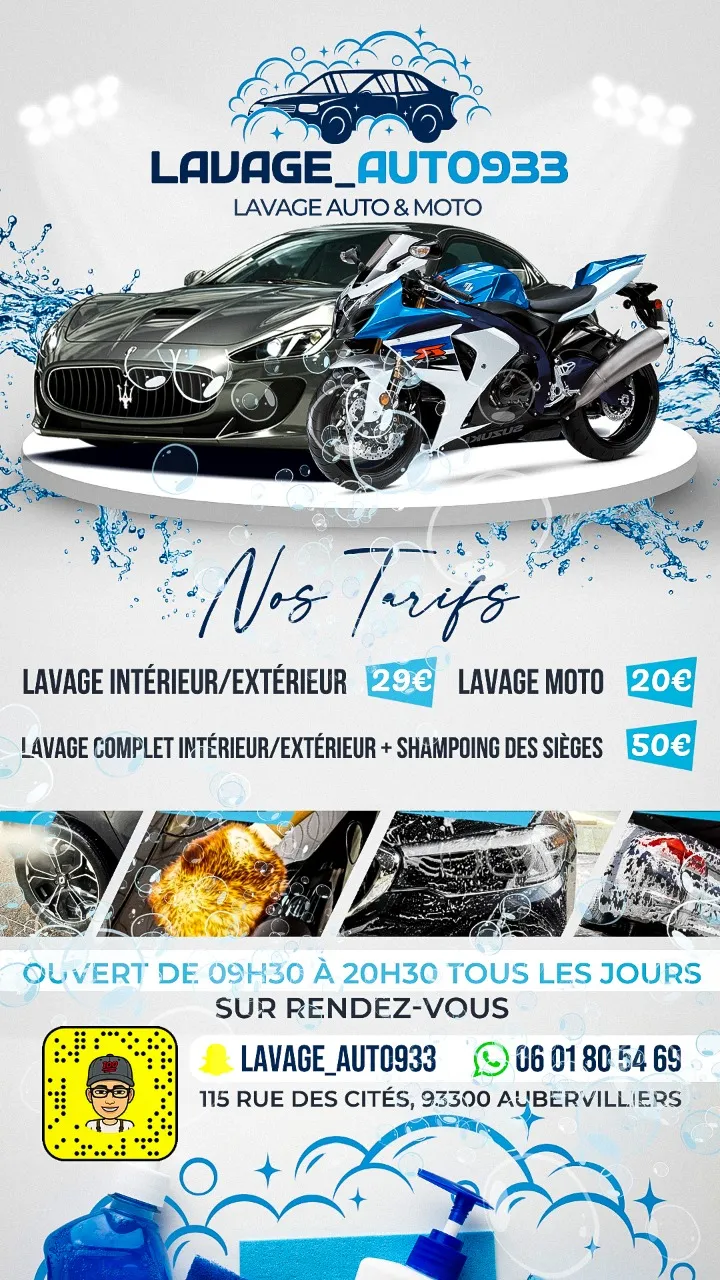 Lavage Auto 93